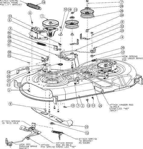 Mower Deck <strong>Parts Diagram</strong>. . Cub cadet lt46 parts diagram